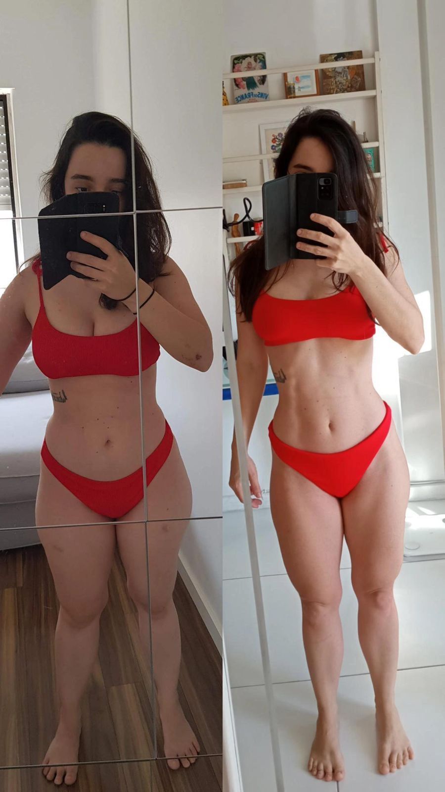 Resultado antes e depois aluna Natflix 1