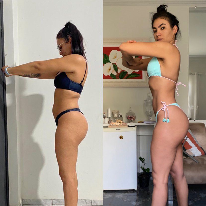 Resultado antes e depois aluna Natflix 3