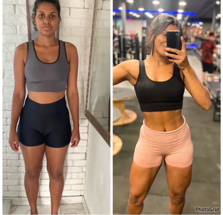 Resultado antes e depois aluna Natflix 4